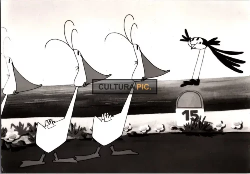 Vintage Original B&W Photo, The TV Series "Wattoo Wattoo Super Bird" Starring: Patrick Borg, René Borg and Laurence Bru - 1978