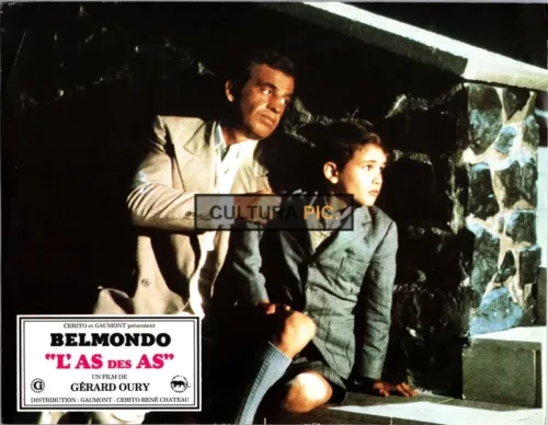 Original Print of Jean-Paul Belmondo and Rachid Ferrache in "Ace of Aces" by Gérard Oury - 1982