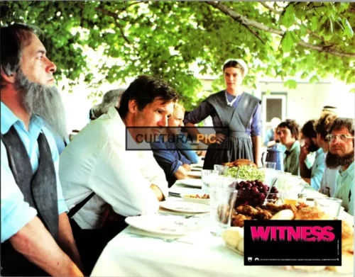Vintage Original Photo, Harrison Ford, Kelly McGillis, Viggo Mortensen, and Alexander Godunov in "Witness" by Peter Weir - 1985
