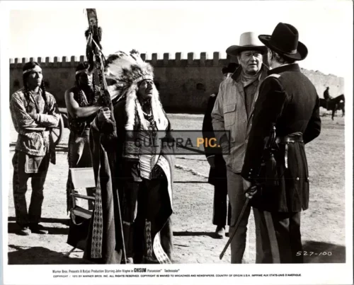 Vintage Original B&W Photo, John Wayne in "Chisum" by Andrew V. McLaglen - 1970