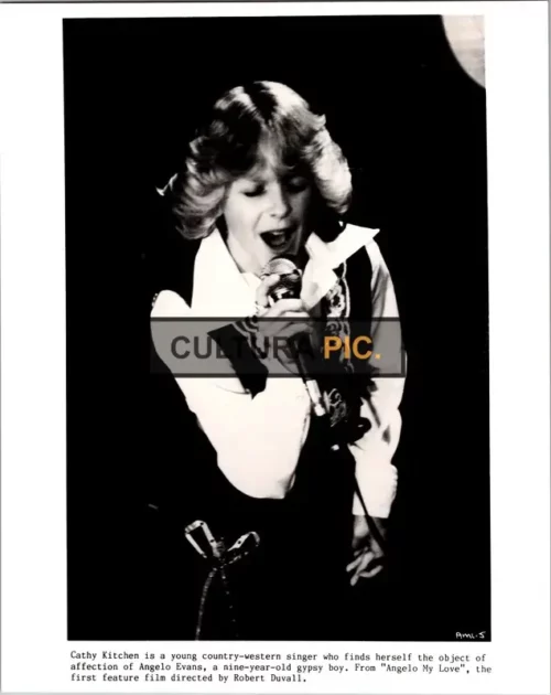 Vintage Original B&W Photo, Cathy Kitchen in "Angelo My Love" Directed and Written by Robert Duvall - 1983