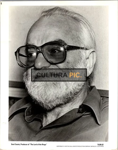 Vintage Original B&W Photo, Saul Zaentz, the Producer of "The Lord of the Rings" by Ralph Bakshi - 1978