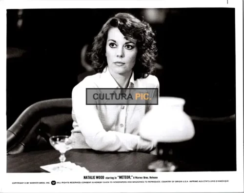 Vintage Original B&W Photo, Natalie Wood in "Meteor" by Ronald Neame - 1979
