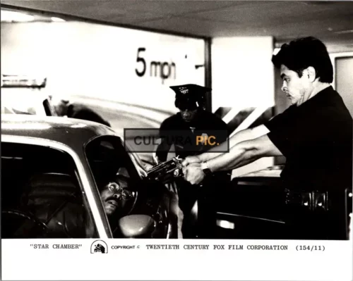 Vintage Original B&W Photo, a Scene in in "The Star Chamber" Directed by Peter Hyams - 1983