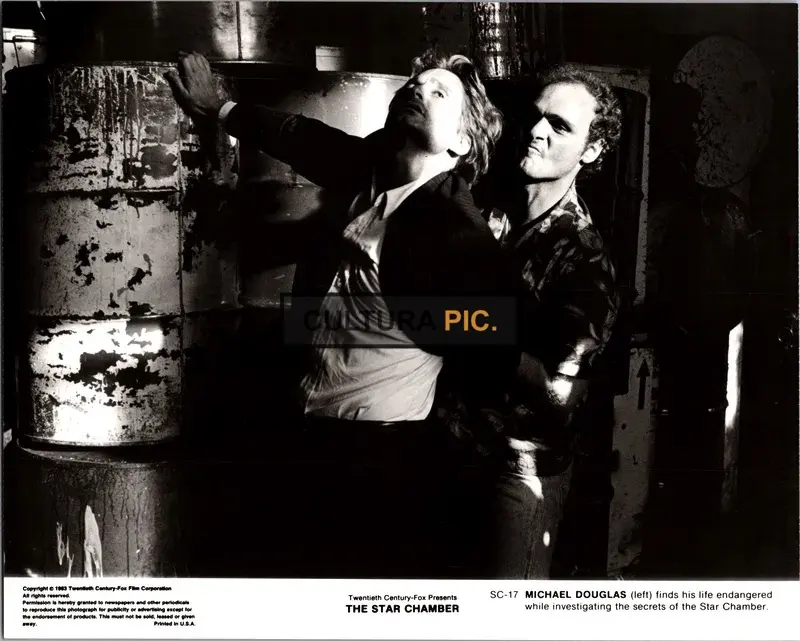 Vintage Original B&W Photo, Michael Douglas in "The Star Chamber" Directed by Peter Hyams - 1983