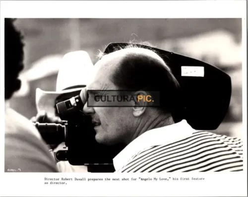 Vintage Original B&W Photo, Director Robert Duvall on Set in "Angelo My Love" - 1983