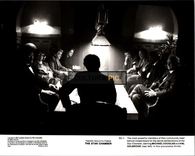 Vintage Original B&W Photo, Michael Douglas in "The Star Chamber" Directed by Peter Hyams - 1983