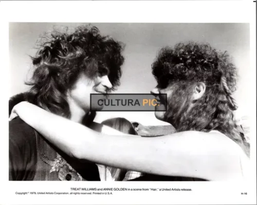 Vintage Original B&W Photo, Treat Williams and Annie Golden in "Hair" by Milos Forman - 1979