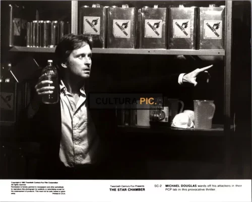Vintage Original B&W Photo, Michael Douglas in "The Star Chamber" Starring: Hal Holbrook and Yaphet Kotto - 1983