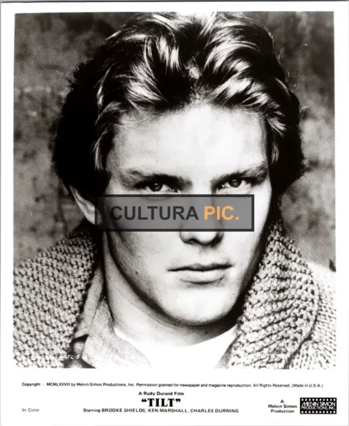 Vintage Original B&W Photo, Ken Marshall as "Neil Gallagher" in a Rudy Durand Film "Tilt" - 1979