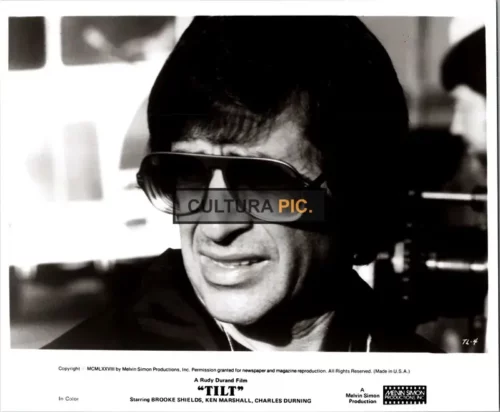 Vintage Original B&W Photo, Rudy Durand in His Film "Tilt" Starring: Brooke Shields, Ken Marshall and Charles Durning - 1979
