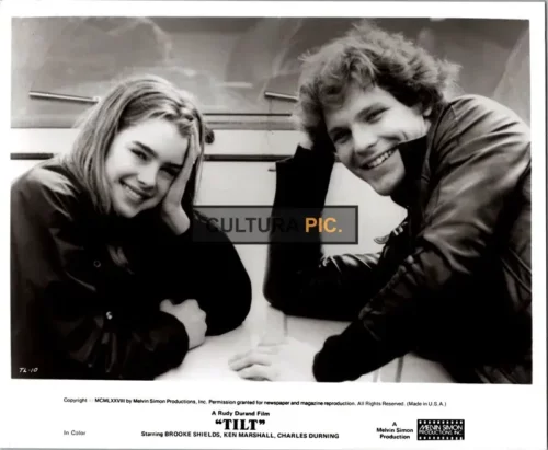 Vintage Original B&W Photo, Brooke Shields and Ken Marshall in Rudy Durand's Film "Tilt" - 1979