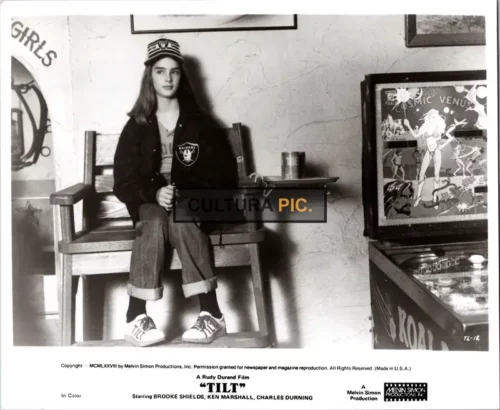 Vintage Original B&W Photo, Brooke Shields in The Comedy-drama Film "Tilt" - 1979