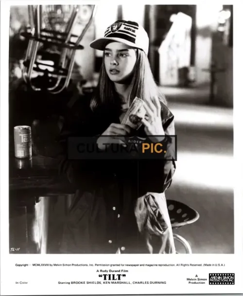Vintage Original B&W Photo, Brooke Shields as Brenda Louise Davenport in The Drama Film "Tilt" - 1979