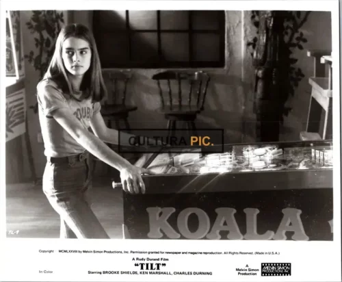 Vintage Original B&W Photo, Brooke Shields in A Melvin Simon Production's Film "Tilt" Directed by: Rudy Durand - 1979