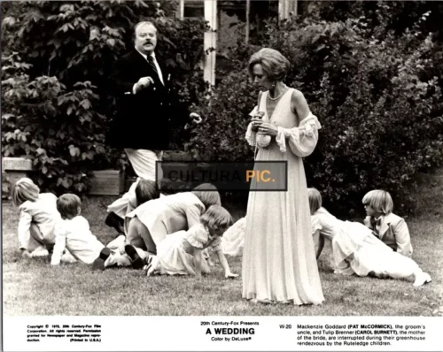 Vintage Original B&W Photo, Pat McCormick and Carol Burnett in The Film "A Wedding" Directed by: Robert Altman - 1978