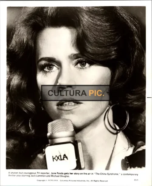Vintage Original B&W Photo, Jane Fonda in "The China Syndrome" by James Bridges - 1979