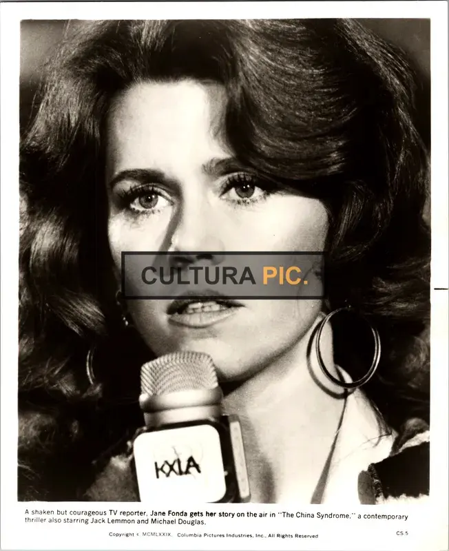 Vintage Original B&W Photo, Jane Fonda in "The China Syndrome" by James Bridges - 1979