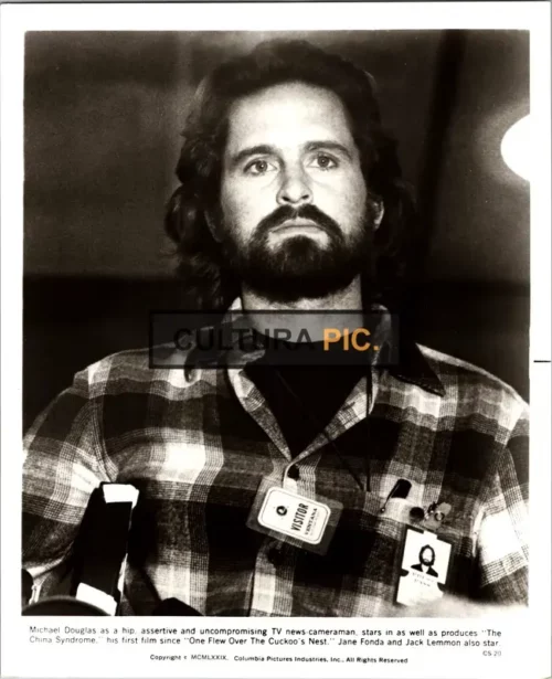 Vintage Original B&W Photo, Michael Douglas in "The China Syndrome" by James Bridges - 1979