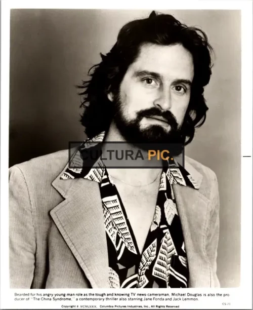Vintage Original B&W Photo, Michael Douglas in "The China Syndrome" by James Bridges - 1979