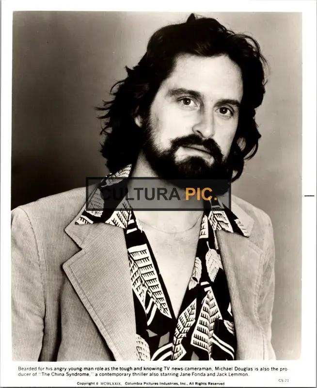 Vintage Original B&W Photo, Michael Douglas in "The China Syndrome" by James Bridges - 1979