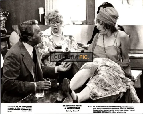 Vintage Original B&W Photo, Viveca Lindfors, Howard Duff and Maureen Steindler in "A Wedding" by Robert Altman - 1978