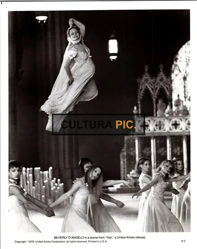 Vintage Original B&W Photo, Beverly D'Angelo in "Hair" by Milos Forman - 1979