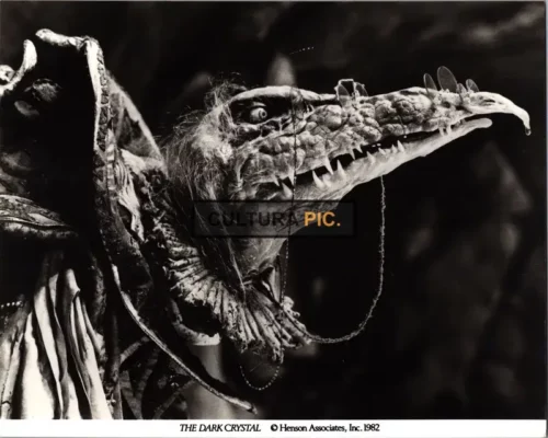 Vintage Original B&W Photo, a Creature in "The Dark Crystal" by Jim Henson and Frank Oz - 1982