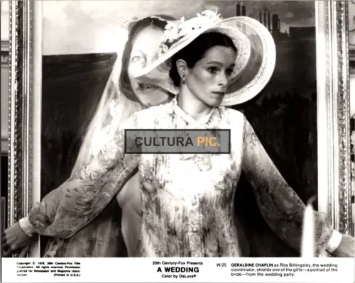 Vintage Original B&W Photo, Geraldine Chaplin in "A Wedding" by Robert Altman - 1978