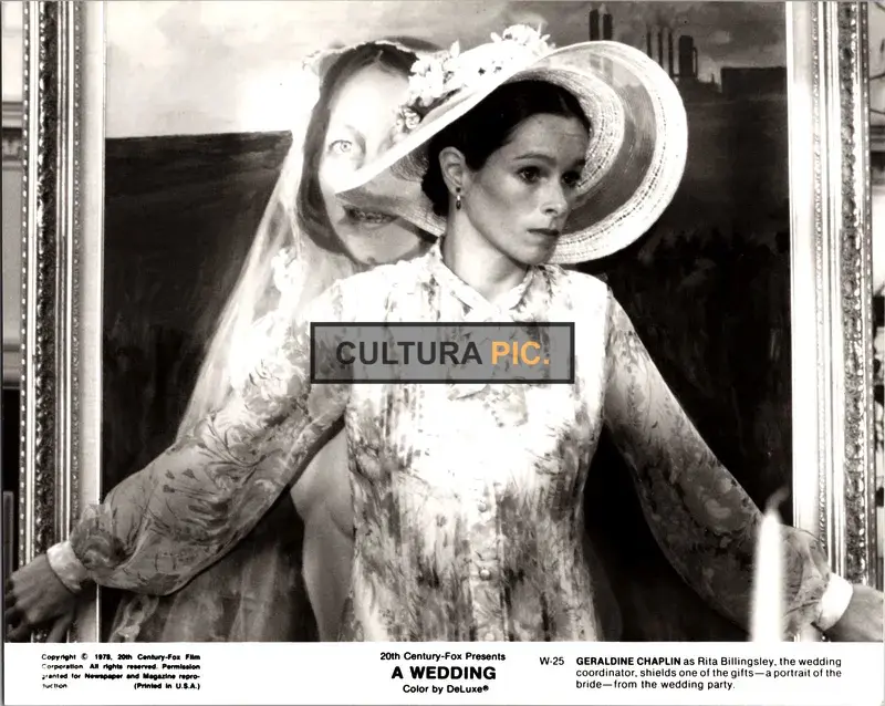 Vintage Original B&W Photo, Geraldine Chaplin in "A Wedding" by Robert Altman - 1978