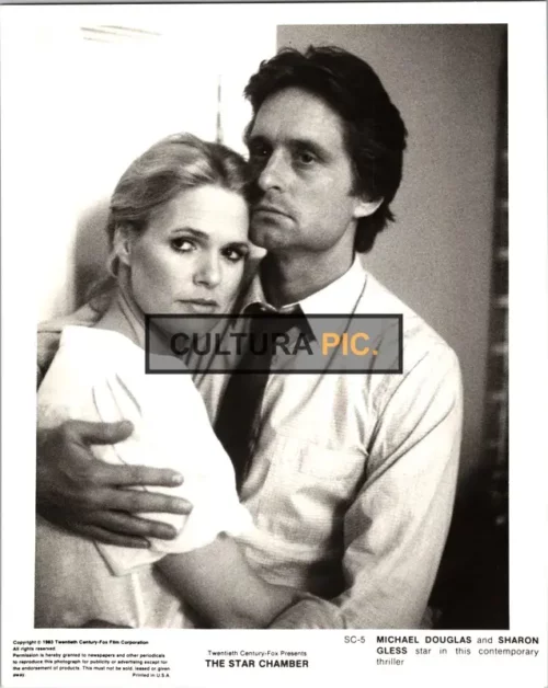 Vintage Original B&W Photo, Michael Douglas and Sharon Gless in "The Star Chamber" by Peter Hyams - 1983