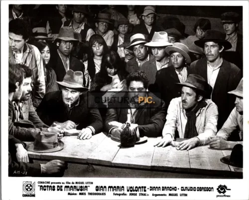 Vintage Original B&W Photo, a Scene in "Actas De Marusia" by Miguel Littin - 1975