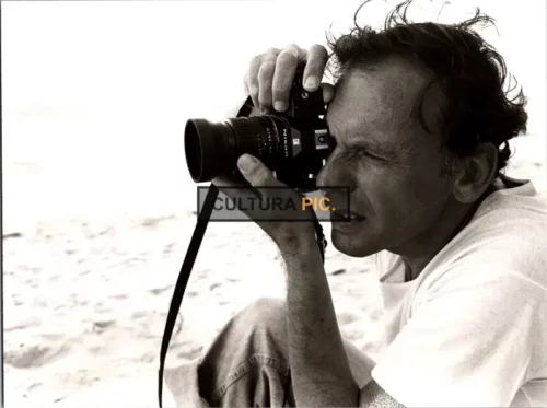 Vintage Original B&W Photo, Jean-Louis Trintignant in "I Love You All" by Claude Berri - 1980