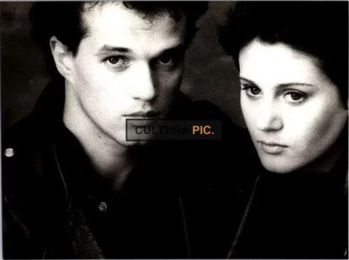 Vintage Original B&W Photo, Laurent Malet and Corinne Reynaud in "Invitation Au Voyage" by Peter Del Monte - 1982