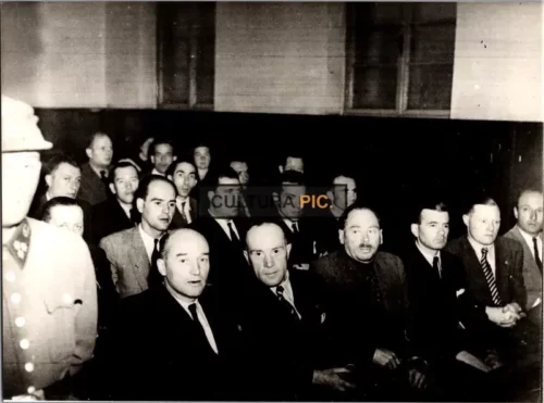 Vintage Original B&W Photo, SS Trial the French Witness - 1947