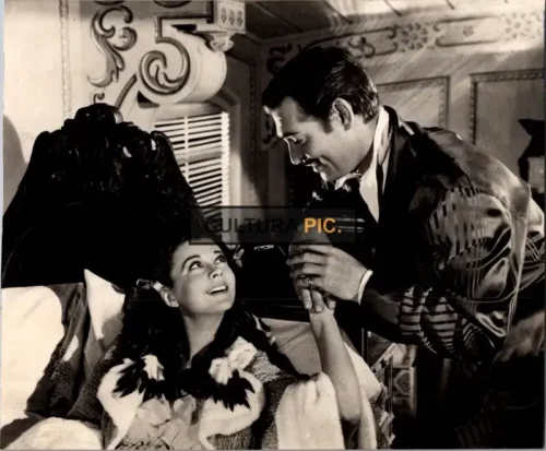 Vintage Original B&W Photo, Clark Gable and Vivien Leigh in "Gone with the Wind" by Victor Fleming, George Cukor and Sam Wood - 1939