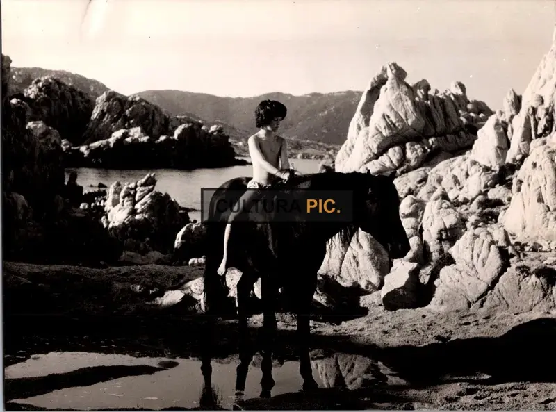 Vintage Original B&W Photo, Kelly Reno in "The Black Stallion" by Carroll Ballard - 1979