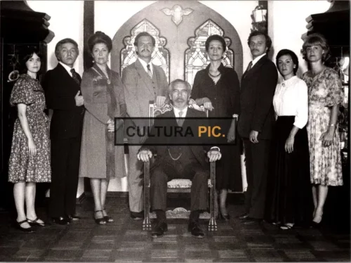 Vintage Original B&W Photo, Titos Vandis in "A Perfect Couple" by Robert Altman - 1979
