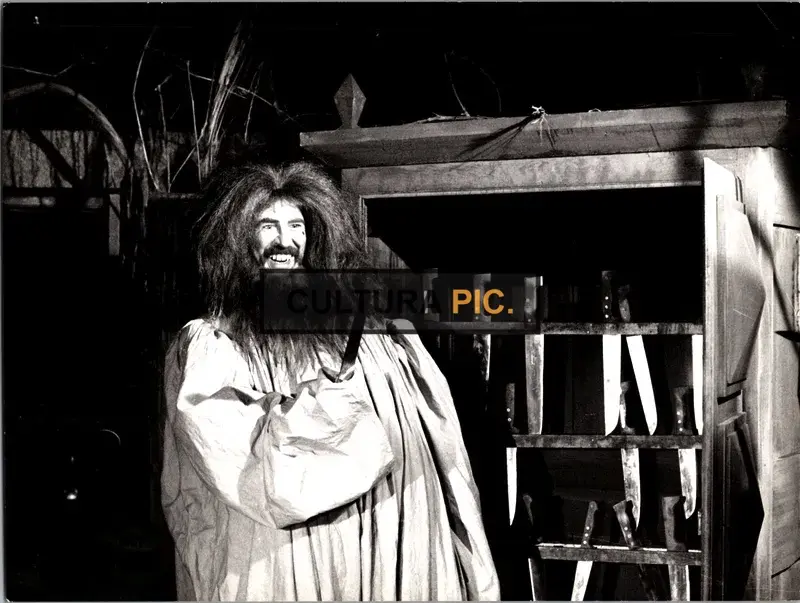 Vintage Original B&W Photo, Jean-Pierre Marielle in "Le Petit Poucet" by Michel Boisrond - 1972