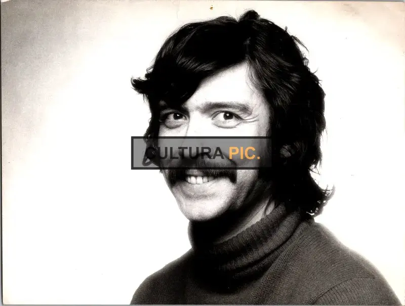 Vintage Original B&W Photo, the Actor Gilles Dreu Known in The Movie "The Cry of The Owl" - 1987