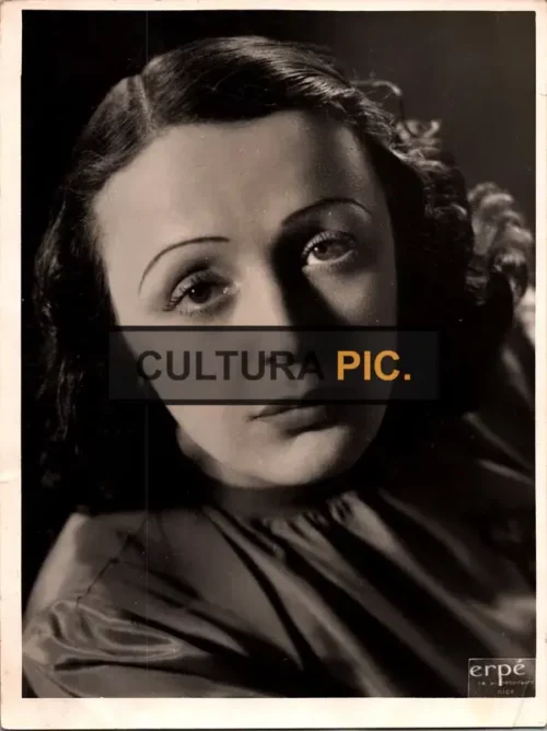 Vintage Original B&W Photo, Édith Piaf, a French Singer - 1940