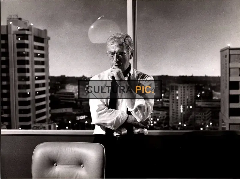 Vintage Original B&W Photo, Yves Montand in "I... For Icarus" by Henri Verneuil - 1979