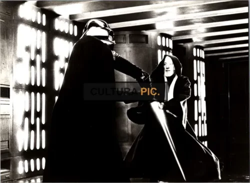 Vintage Original B&W Photo, Darth Vader vs Obi Wan in "Star Wars: Episode IV - A New Hope" by George Lucas -  1977