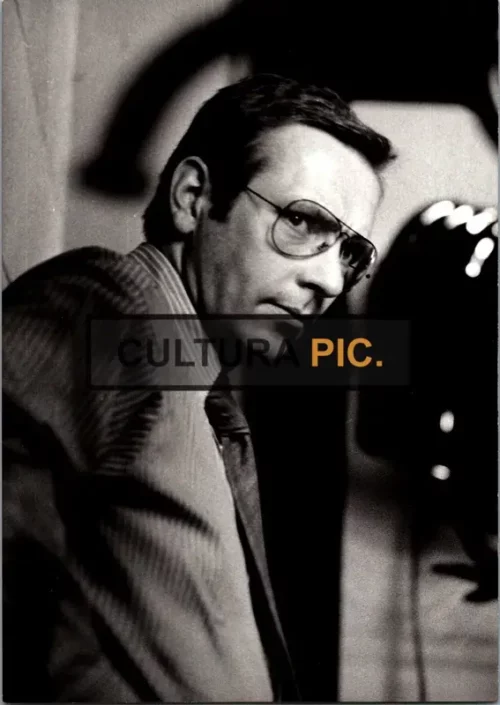 Vintage Original B&W Photo, a Serious Man in Large Glasses, Shirt Tie Menacing Look 1962 Photograph by Renata Pajchel