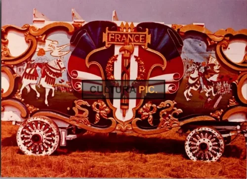 Vintage Original Photo, Circus World Museum France Bandwagon - 1918