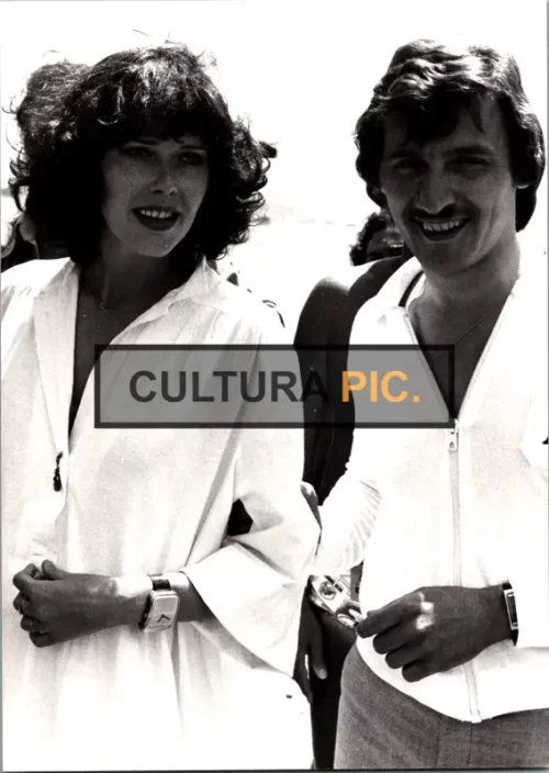 Vintage Original B&W Photo, Silvia Kristel (left side) a Dutch Actress and Model 1970 Photograph by Serge Assier