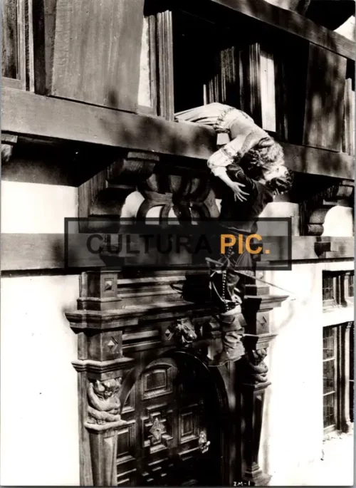 Vintage Original B&W Photo, The Kiss with Douglas Fairbanks and Marguerite De La Motte in The Film "The Iron Mask" - 1929