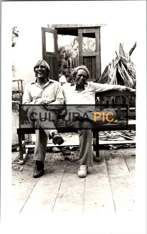 Vintage Original B&W Photo, Gerard Depardieu and Pierre Richard in "La Chevre" Written and Directed by  Francis Veber 1981