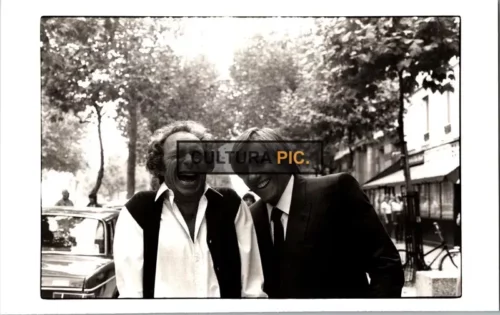 Vintage Original B&W Photo, Gerard Depardieu and Pierre Richard in "La Chevre" Written and Directed by  Francis Veber 1981