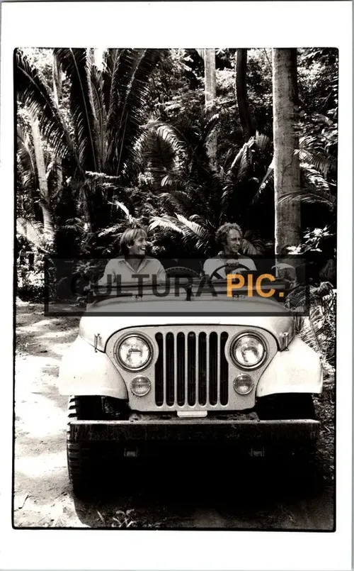 Vintage Original B&W Photo, Gerard Depardieu and Pierre Richard in "La Chevre" Written and Directed by  Francis Veber 1981